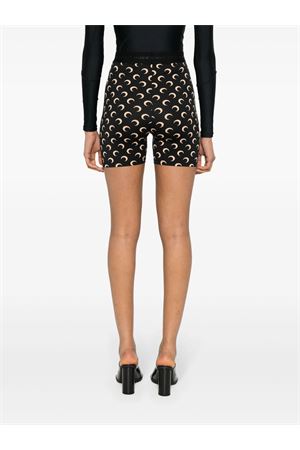 Shorts nero con stampa Crescent Moon MARINE SERRE | WSH007ACJER0001IT99